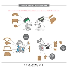 Spellbinders Dies - Classic Mouse Costume Party